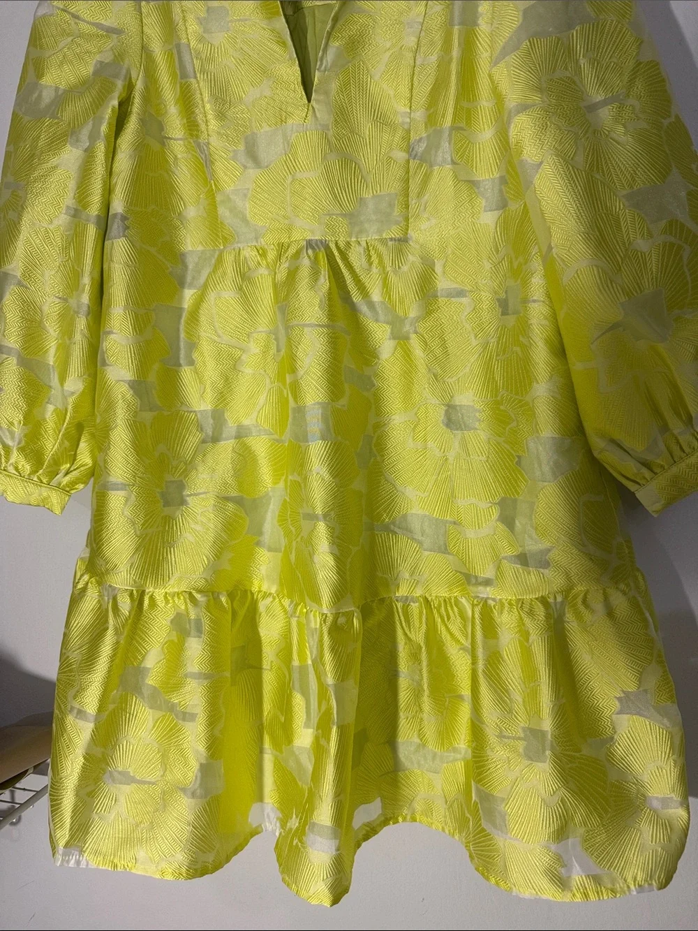 Tuckernuck Citron Fil Coupe Palmerston mini dress small - Picture 6 of 8